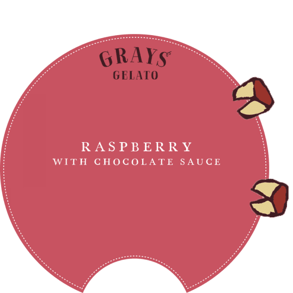 Raspberry with Chocolate Sauce